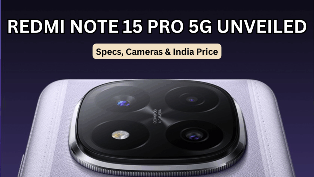 Redmi Note 15 Pro 5G Unveiled: Specs, Cameras & India Price
