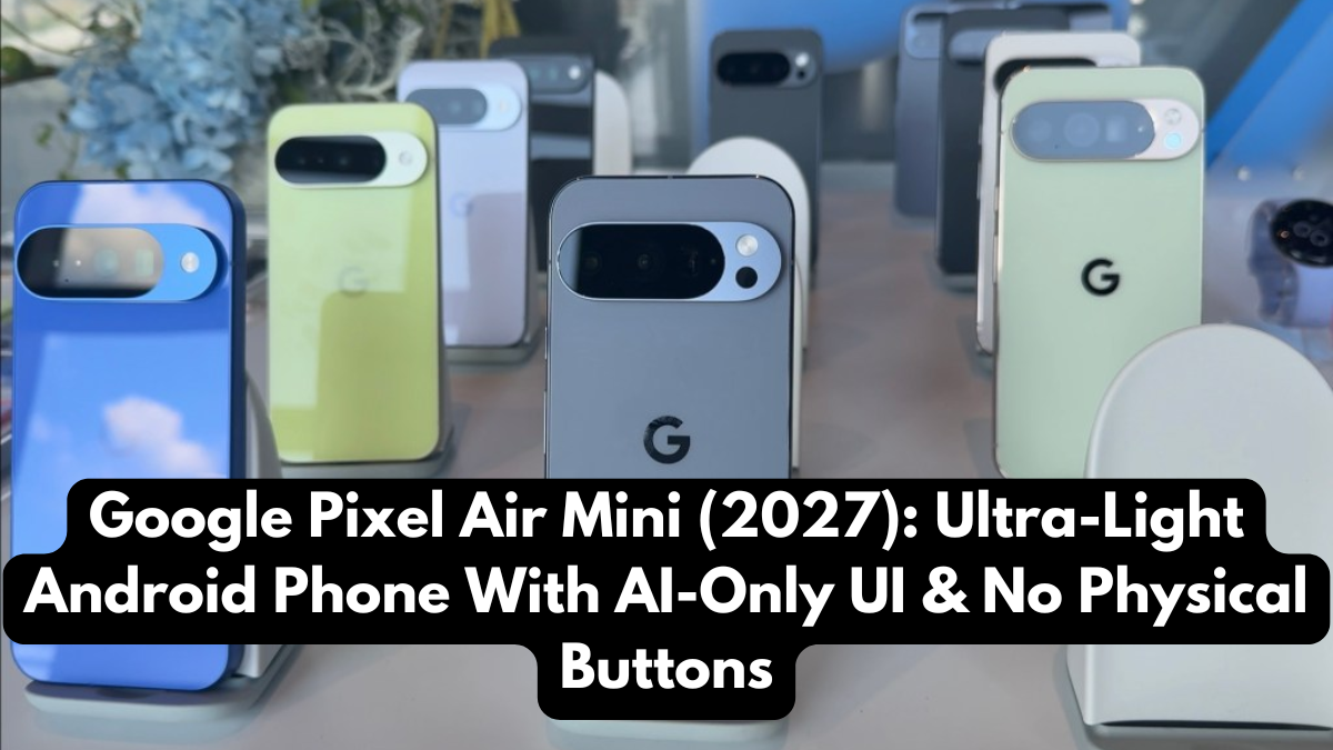Google Pixel Air Mini (2027): Ultra-Light Android Phone With AI-Only UI & No Physical Buttons
