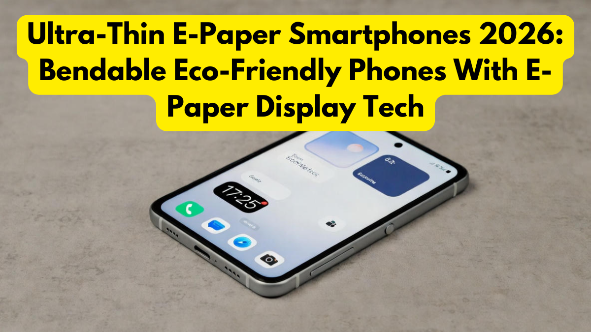 Ultra-Thin E-Paper Smartphones 2026: Bendable Eco-Friendly Phones With E-Paper Display Tech