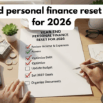 Year-end personal finance reset checklist for 2026
