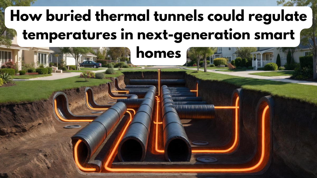 How buried thermal tunnels could regulate temperatures in next-generation smart homes