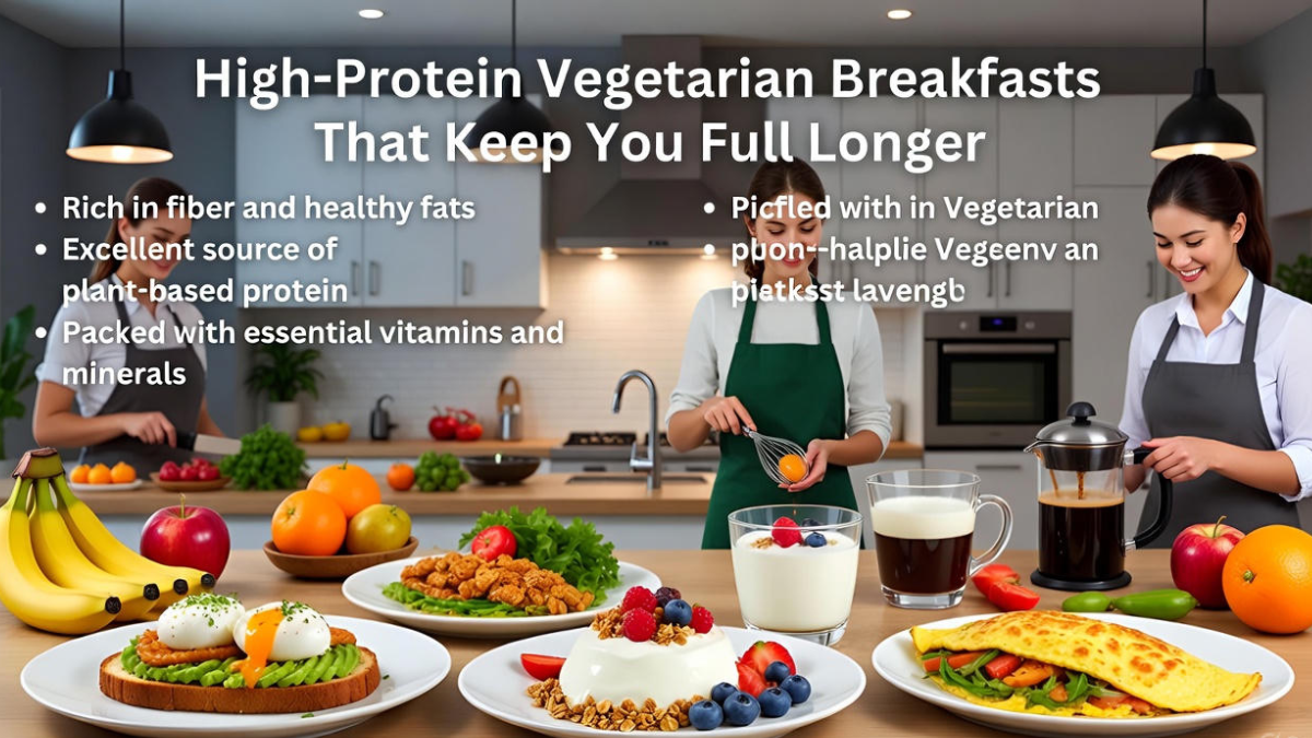 High-protein vegetarian breakfasts that keep you full longer
