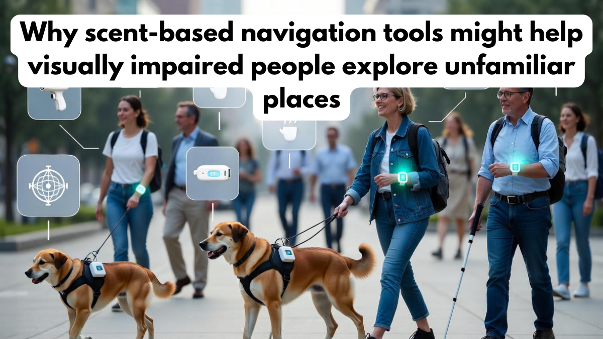 Why scent-based navigation tools might help visually impaired people explore unfamiliar places