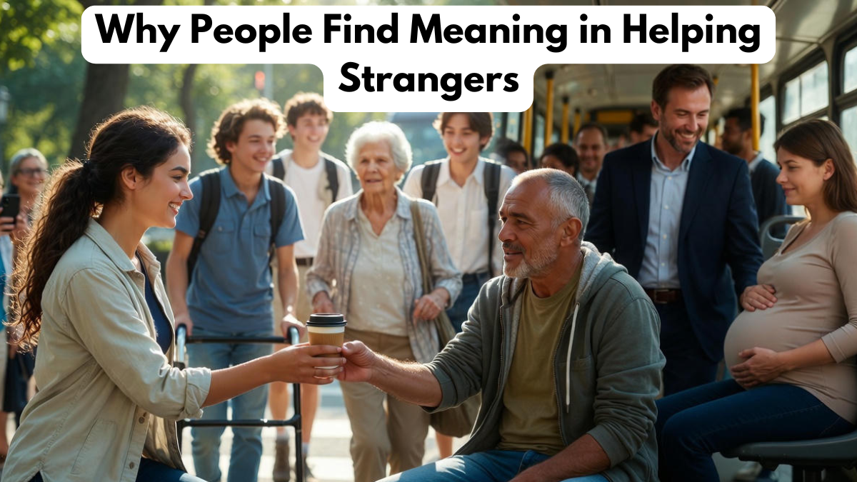 Why People Find Meaning in Helping Strangers