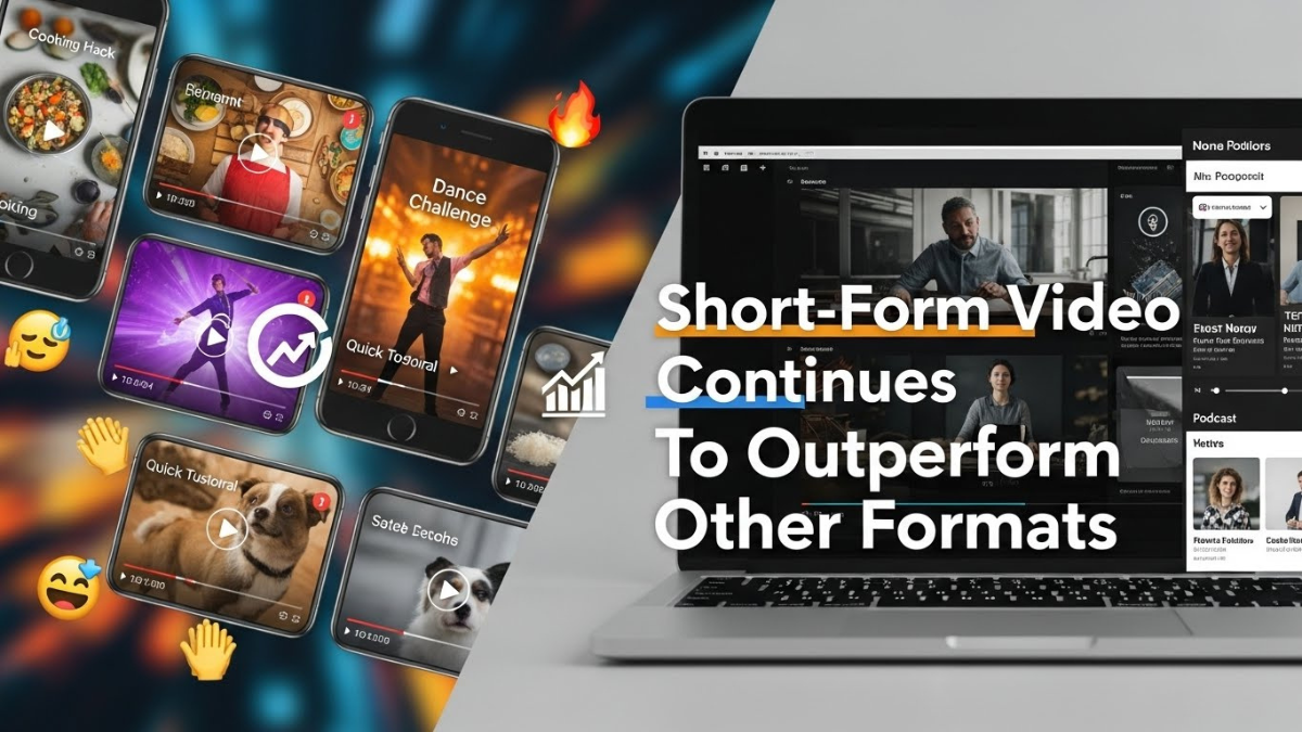 Short-Form Video Content Continues To Outperform Other Formats