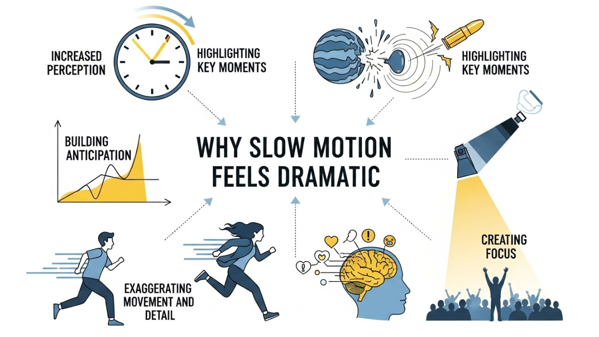 Why Slow Motion Feels Dramatic